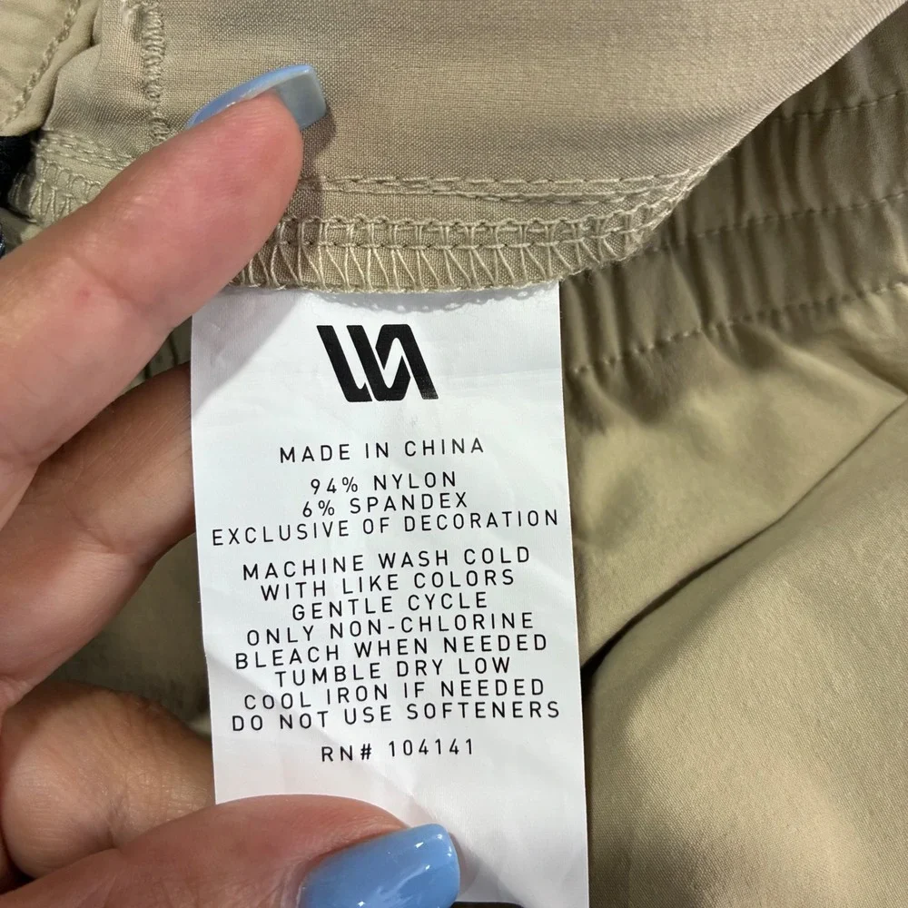 NWT VRST Mens XX‎ Large Tan Nylon Spandex Jogger Pants Athletic Trackwear Casual